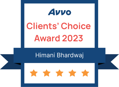 Avvo Clients’ Choice Award 2023 - Himani Bhardwaj