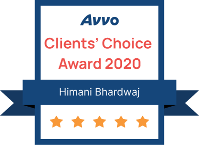 Avvo Clients’ Choice Award 2020 - Himani Bhardwaj